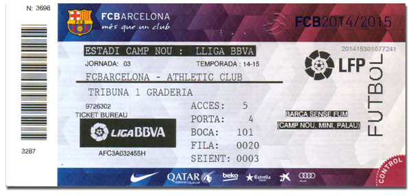 billet match barcelone