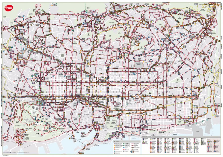 plan bus barcelone