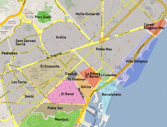 quartiers de Barcelone