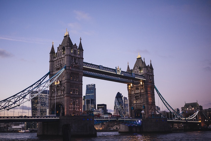 Les ponts et monuments de Londres.