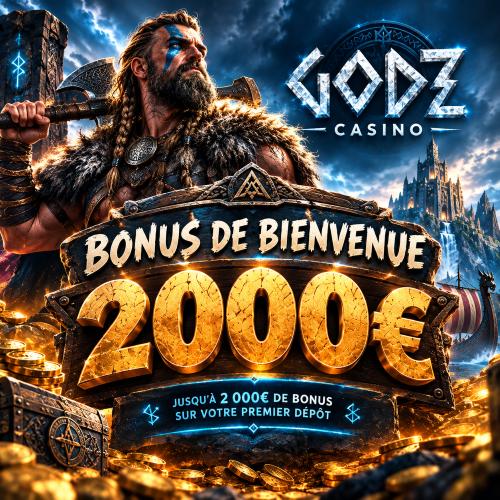 bonus de bienvenue godz